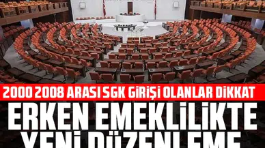 2000- 2008 arası SGK girişi olanlar dikkat! Erken emeklilikte yeni düzenleme: Kimler faydalanacak? Staj ve Çıraklık Mağdurlarına erken emeklilik uygulanacak mı?