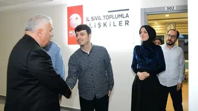 Trabzon Valisi Aziz Yıldırım, İl Sivil Toplumla İlişkiler Müdürlüğünü Ziyaret Etti
