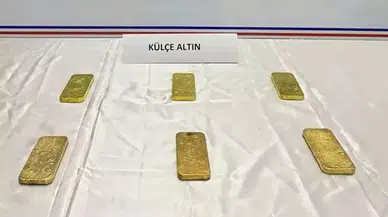 Ağrı'da 27 milyon 300 bin liralık 14 kilo külçe altın ele geçirildi