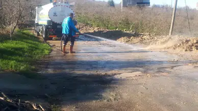 Temizlik İşleri Müdürlüğü Ekipleri Arsin'i Daha Temiz Hale Getiriyor