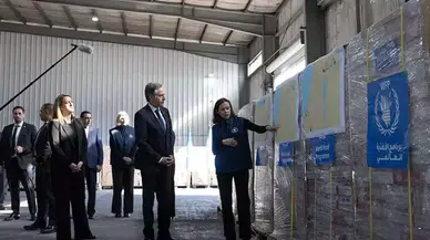 Blinken, Ürdün’de Gazze için yardımların bulunduğu WFP deposunu ziyaret etti