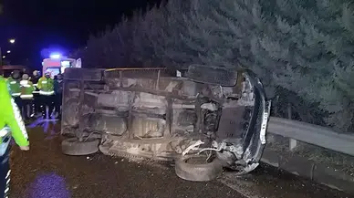 TIR'la çarpışıp, 70 metre sürüklenen kamyonetin sürücüsü yaralandı