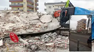 'Çürük' raporlu bina yıkım sırasında çöktü; operatör yaralandı