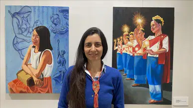 İtalyan sanatçı Francesca Biondi'nin "Doğuya Doğru" sergisi 20 Ocak'a kadar İstanbul'da görülebilecek