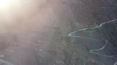 Köylülerin ‘heyelan korkulu geçici yol’ çilesi