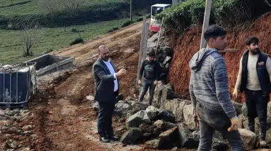 İyidere Belediye Başkanı Saffet METE çalışmaları yerinde inceledi