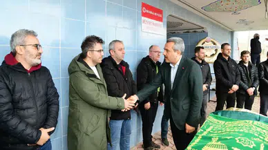 Vali Baydaş Trabzon Bölge Adliye Mahkemesi Başkanı Küçükosman'a taziyelerini iletti