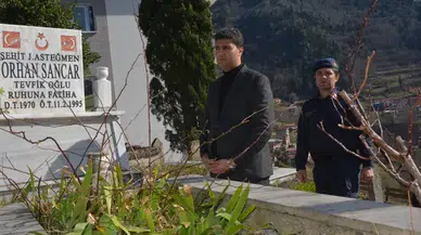 Şehit Orhan Sancar, Çaykara'daki kabri başında anıldı
