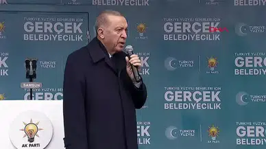 Cumhurbaşkanı Erdoğan'dan Samsun'da önemli açıklamalar