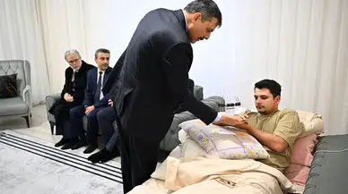 Erzurum Valisi Mustafa Çiftçi, Pençe-Kilit Harekâtı Gazisi Tolga Özberk'i Ziyaret Etti