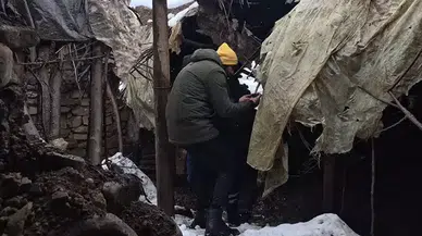 Ağıla hayvanları için kurduğu sobadan çıkan yangında 15 küçükbaş öldü