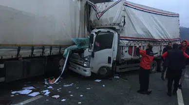 ARTVİN HOPA’DA SEBZE YÜKLÜ KAMYONET TIRA ÇARPTI…