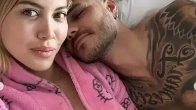 Wanda Nara iç çamaşırlarıyla yatakta poz verince... "Icardi neden üzgün?"