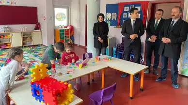 Kaymakam Açıkgöz'den anaokuluna ziyaret
