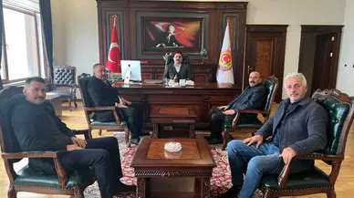 MHP İlçe teşk,latından İyidere Kaymakamı Gürsoy'a ziyaret