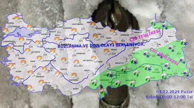 Meteoroloji'den buzlanma ve don uyarısı