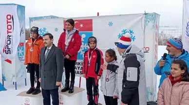 Erzurum'da düzenlenen Kayaklı Koşu 1. Etap Yarışları sona erdi