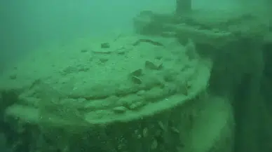 Hopa açıklarında hayalet ağ temizliği sırasında gemi batığı bulundu