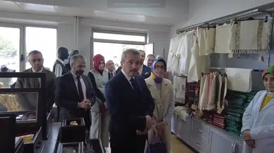 Vali Baydaş eşi ile birlikte el sanatları merkezini ziyaret etti