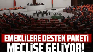 Emeklilere destek paketi Meclis'e geliyor: İşte 7 maddelik destek paketi...