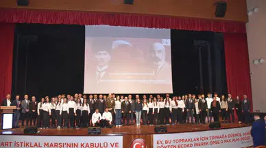 Artvin'de İstiklal Marşı'nın kabulünün 103. yılı kutlandı