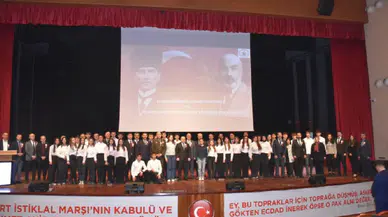 Artvin'de İstiklal Marşı'nın kabulünün 103. yılı kutlandı