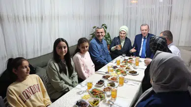 Cumhurbaşkanı Erdoğan ve eşi Emine Erdoğan, Ankara'da Taş ailesinin misafiri oldu