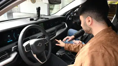 Trabzon'da KTÜ'lü öğrenciler Togg ile test sürüşü yaptı