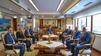 Ticaret Bakanlığı müdürleri Vali Baydaş'ı ziyaret etti