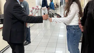 Çiftçi'den sağlık çalışanlarına ziyaret