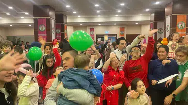 Ankara'da down sendromlular için parti