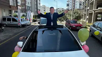 Esnaf, down sendromlu Mehmet'in konvoy ile şehir turu hayalini gerçekleştirdi