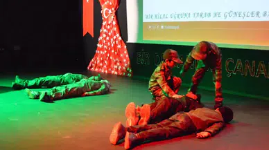 Erzurum'da devlet koruması altındaki çocuklar Çanakkale şehitlerini andı