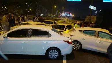 Erzurum'da buzlanma; 30 araç birbirine girdi, 13 kişi yaralandı