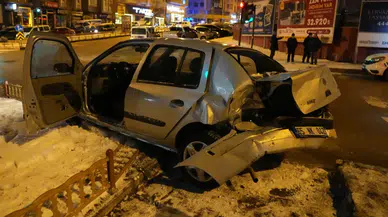Erzurum'da buzlanma kazalara neden oldu: 12 yaralı