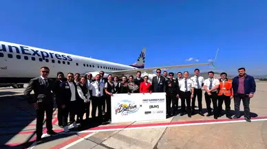 Milas-Bodrum Havalimanı, sezonun ilk dış hat uçuşlarını karşıladı