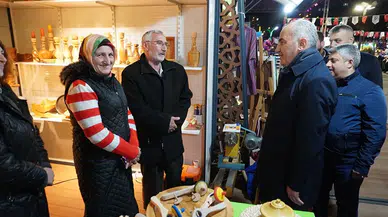 Rahmi Metin Ramazan etkinlik alanını ziyaret etti