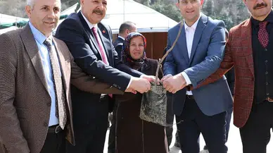 Akçaabat'ta çiftçilere ücretsiz meyve fidanı