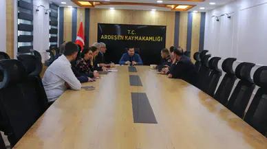 Ardeşen'de seçim güvenliği görüşüldü