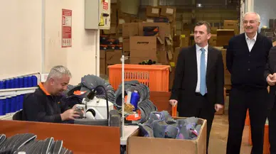 TESOB Başkanı Metin Kara'dan ayakkabı firmasına ziyaret