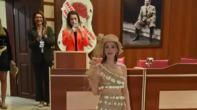 Anamur muzunun lifinden gelinlik sergilendi