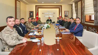 Bayburt Valisi Eldivan Başkanlığında Güvenlik Toplantısı Yapıldı