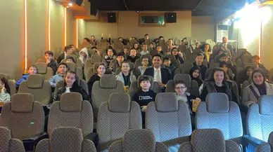 Derepazarı'nda öğrenciler için sinema etkinliği düzenledi