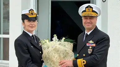 İlk kadın amiral Rizeli Gökçen Fırat, Deniz Harp Okulu öğrencileriyle buluştu