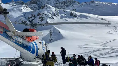 Kaçkar Dağları'ndaki "heliski" etkinliğinde 10. hafta heyecanı yaşanıyor
