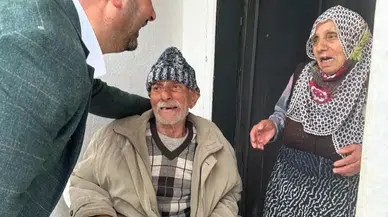 Başkan Saffet Mete kapı kapı dolaşıp yaşlıları ziyaret etti