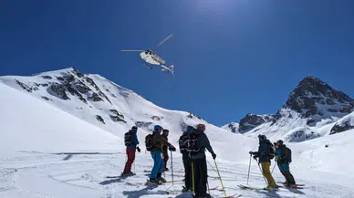 Kaçkar Dağları'nda "heliski" heyecanı sona erdi