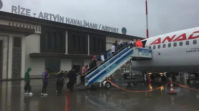 Rize-Artvin Havalimanı'nı mart ayında 72 bini aşkın yolcu kullandı