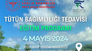 RTEÜ'de tütün bağımlılığı eğitimi verilecek