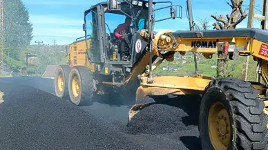 Rize Belediyesi asfalt çalışmalarını sürdürüyor